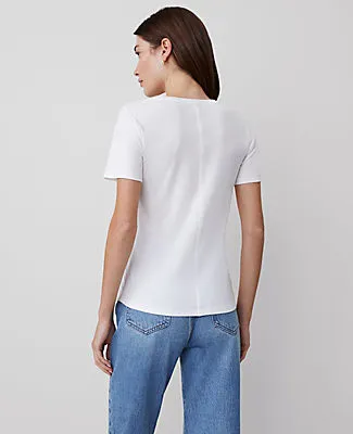 Ann Taylor Petite Weekend Crew Neck Tee sold by Ann Taylor product image thumbnail 2