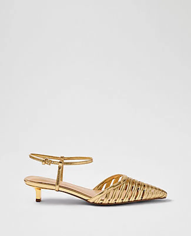 Ann Taylor Kitten Heel Pump made by Ann Taylor