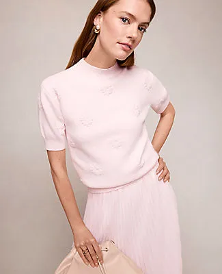 Ann Taylor Daisy Appliqué Sweater Tee sold by Ann Taylor product image thumbnail 3