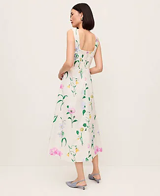 Ann Taylor Petite Floral Flare Midi Dress sold by Ann Taylor product image thumbnail 2