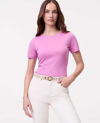 Ann Taylor Petite Weekend Crew Neck Tee sold by Ann Taylor