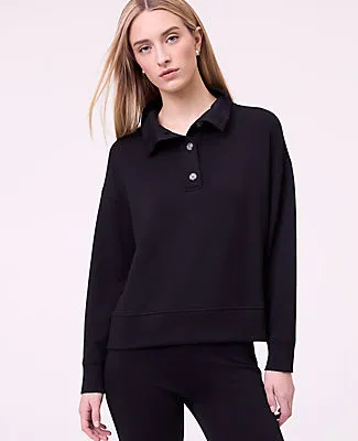 Ann Taylor Weekend Mockneck Sweatshirt in CloudPlush sold by Ann Taylor