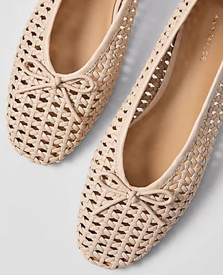 Ann Taylor Weekend Woven Bow Ballet Flat sold by Ann Taylor product image thumbnail 2