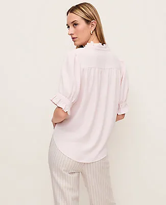 Ann Taylor Ruffle Collar Shirt sold by Ann Taylor product image thumbnail 2