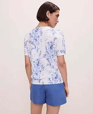 Ann Taylor Petite Floral Sweater Tee sold by Ann Taylor product image thumbnail 2