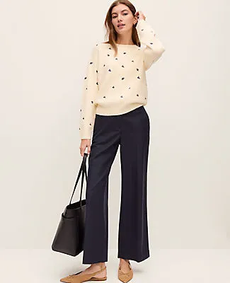 Ann Taylor The Relaxed Wide-Leg Ankle Pant sold by Ann Taylor product image thumbnail 4
