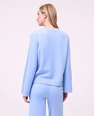 Ann Taylor Weekend Contrast Stitch Sweater sold by Ann Taylor product image thumbnail 2