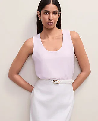 Ann Taylor Mixed Media Tank Top sold by Ann Taylor
