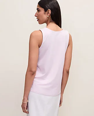 Ann Taylor Mixed Media Tank Top sold by Ann Taylor product image thumbnail 2
