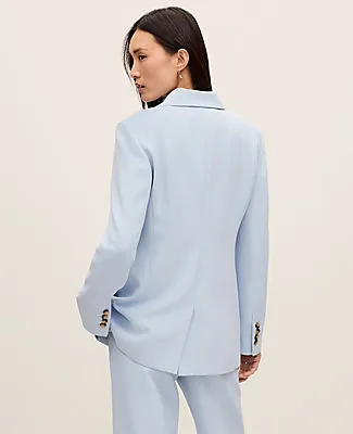 Ann Taylor The Petite Fitted Long Blazer in Fluid Crepe sold by Ann Taylor product image thumbnail 2