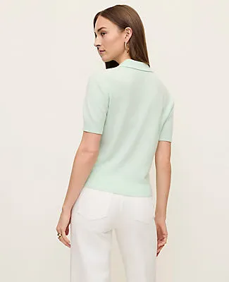 Ann Taylor Cashmere Polo Sweater sold by Ann Taylor product image thumbnail 2