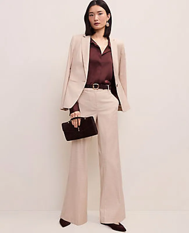 Ann Taylor The Petite Jayne Trouser in Houndstooth made by Ann Taylor