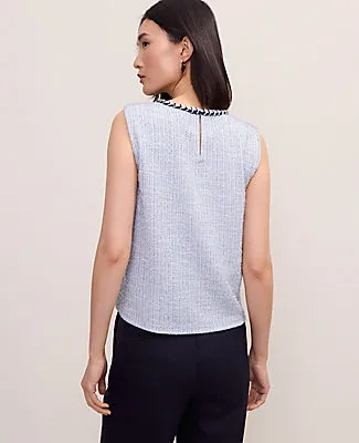 Ann Taylor Braid Trim Tweed Top sold by Ann Taylor product image thumbnail 2