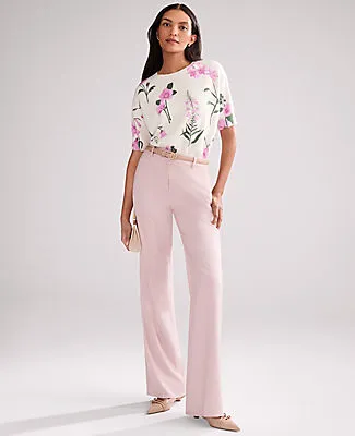 Ann Taylor Petite Floral Jacquard Sweater Tee sold by Ann Taylor product image thumbnail 4