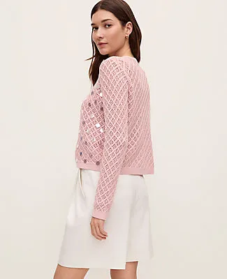 Ann Taylor Sequin Open Cardigan sold by Ann Taylor product image thumbnail 2