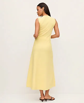 Ann Taylor Petite Scalloped Midi Dress sold by Ann Taylor product image thumbnail 2