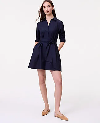 Ann Taylor Weekend Belted Mini Shirtdress sold by Ann Taylor