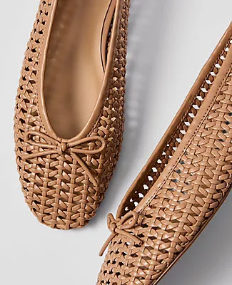 Ann Taylor Weekend Woven Bow Ballet Flat sold by Ann Taylor product image thumbnail 2
