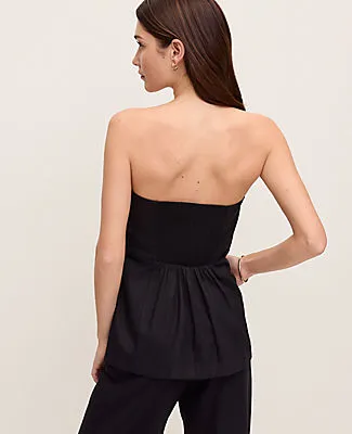 Ann Taylor Strapless Linen Blend Tunic Top sold by Ann Taylor product image thumbnail 2