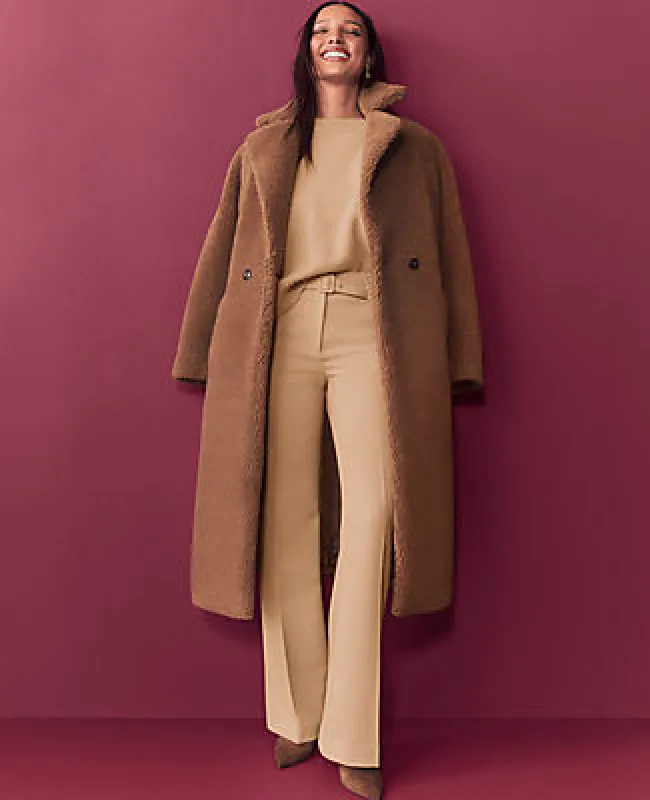 Ann Taylor The Belted Boot Pant in Stretch Twill made by Ann Taylor