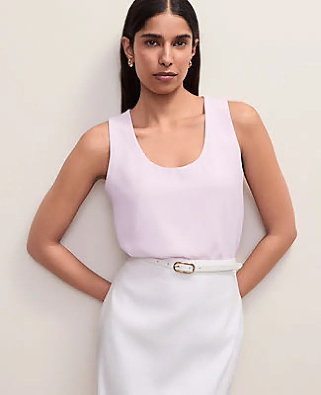 Ann Taylor Mixed Media Tank Top made by Ann Taylor