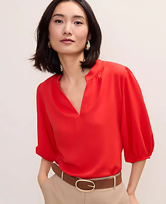 Ann Taylor Puff Sleeve Blouse made by Ann Taylor