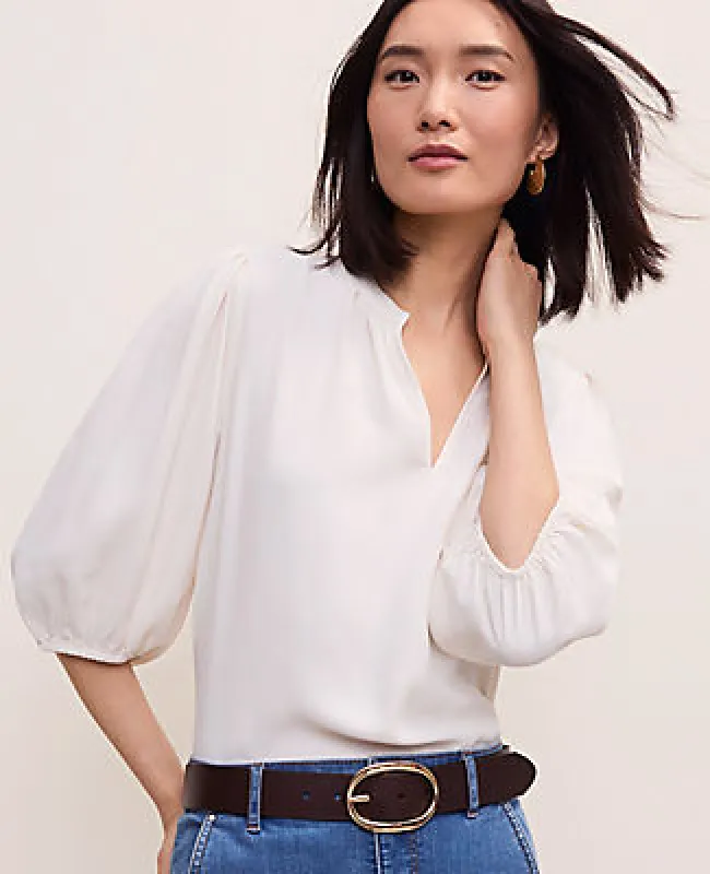 Ann Taylor Puff Sleeve Blouse made by Ann Taylor