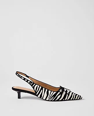 Ann Taylor Calf Hair Kitten Heel Pump sold by Ann Taylor