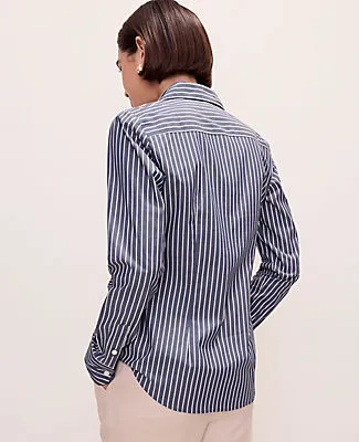 Ann Taylor Striped Perfect Shirt sold by Ann Taylor product image thumbnail 2