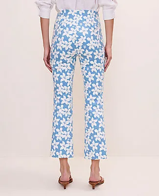 Ann Taylor The Petite Flare Ankle Pant in Floral Print — Curvy Fit sold by Ann Taylor product image thumbnail 2