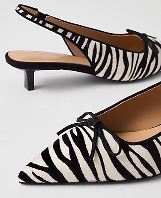 Ann Taylor Calf Hair Kitten Heel Pump sold by Ann Taylor product image thumbnail 2