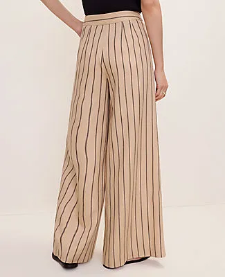 Ann Taylor The Petite Statement Palazzo Pant in Stripes sold by Ann Taylor product image thumbnail 3