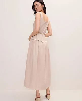 Ann Taylor Belted Flare Midi Dress sold by Ann Taylor product image thumbnail 2