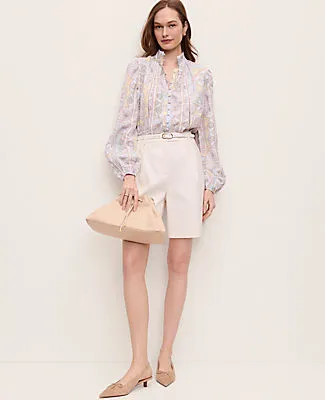 Ann Taylor Tile Print Embroidered Lace Blouse sold by Ann Taylor product image thumbnail 3