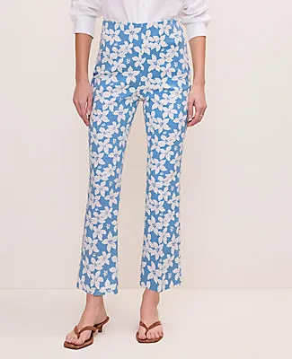 Ann Taylor The Petite Flare Ankle Pant in Floral Print sold by Ann Taylor product image thumbnail 2