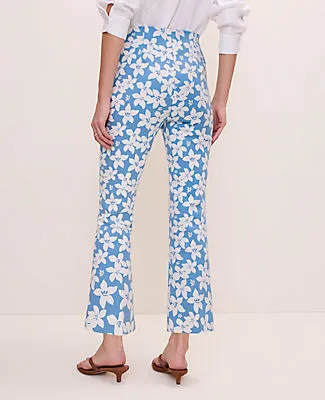 Ann Taylor The Petite Flare Ankle Pant in Floral Print sold by Ann Taylor product image thumbnail 3