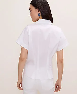 Ann Taylor Pleated Collared Blouse sold by Ann Taylor product image thumbnail 2