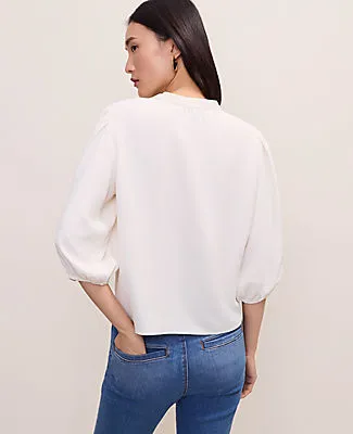Ann Taylor Puff Sleeve Blouse sold by Ann Taylor product image thumbnail 2