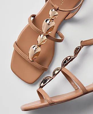 Ann Taylor Leather Hardware Embellished Sandal sold by Ann Taylor product image thumbnail 2