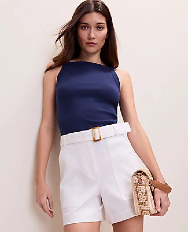 Ann Taylor Weekend Ribbed Square Neck Tank Top made by Ann Taylor