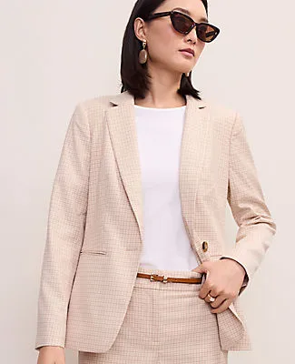 Ann Taylor The Petite Hutton Blazer in Houndstooth sold by Ann Taylor product image thumbnail 3