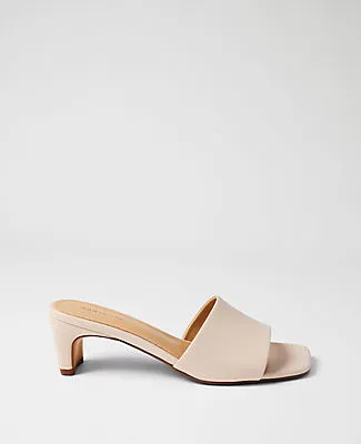 Ann Taylor Leather Heel Mule sold by Ann Taylor