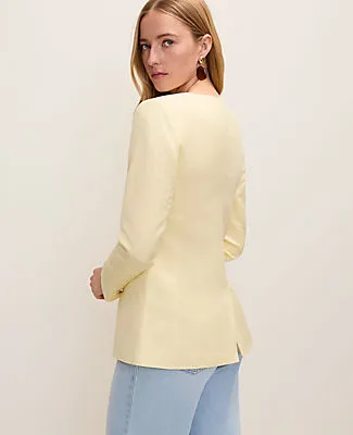 Ann Taylor The Cutaway Jacket in Linen Blend sold by Ann Taylor product image thumbnail 2