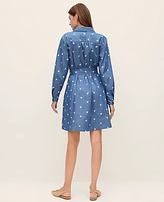 Ann Taylor Petite Weekend Embroidered Belted Dress sold by Ann Taylor product image thumbnail 2