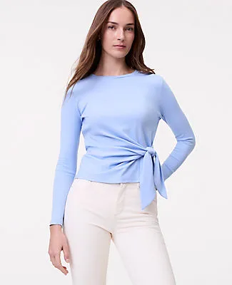 Ann Taylor Petite Weekend Tie Waist Top sold by Ann Taylor