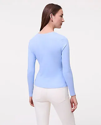 Ann Taylor Petite Weekend Tie Waist Top sold by Ann Taylor product image thumbnail 2