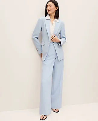 Ann Taylor The Perfect Wide-Leg Pant in Fluid Crepe sold by Ann Taylor