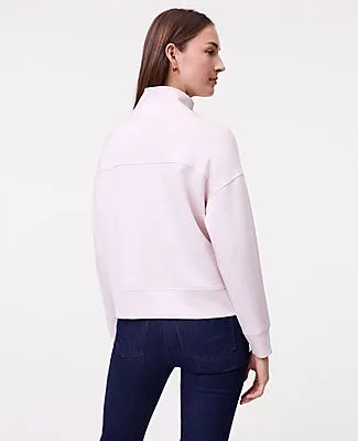 Ann Taylor Petite Weekend Mockneck Sweatshirt in CloudPlush sold by Ann Taylor product image thumbnail 2