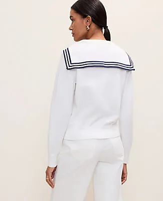 Ann Taylor Petite Weekend Sailor Collar Sweater sold by Ann Taylor product image thumbnail 2