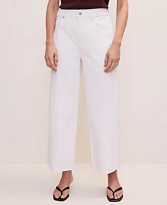 Ann Taylor The Petite Wide-Leg Crop Jean — Curvy Fit sold by Ann Taylor